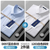 【D097 Синие и белые полосы +1203 Белый косо