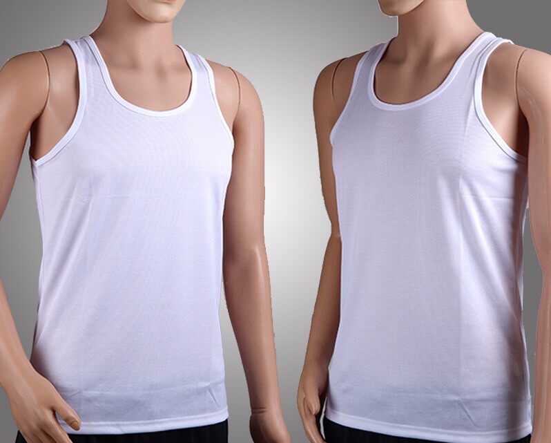 Men's white vest physical speed dry sleeveless vest Summer men breathable cool and quick dry vest men's white vests-Taobao