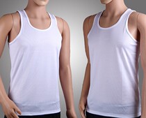 Mens white vest physical speed dry sleeveless vest Summer men breathable cool and quick dry vest mens white vest