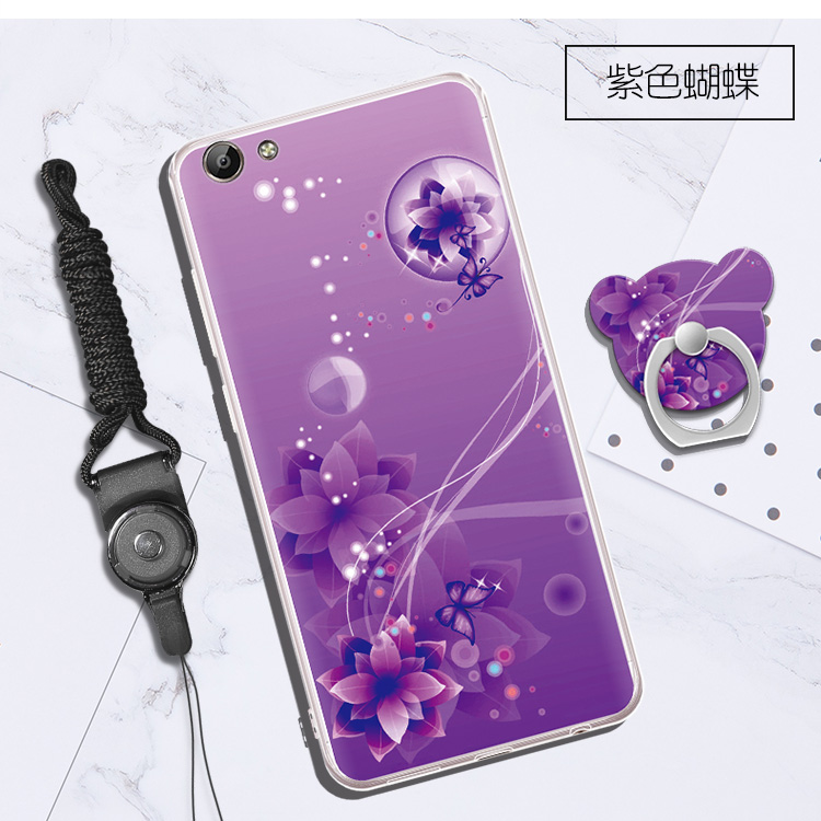 Vivoy66i điện thoại di động vỏ hành trình viv0y66L thả voviy mềm vivov nam và nữ viovy 66IA - Nhẫn nhan vang
