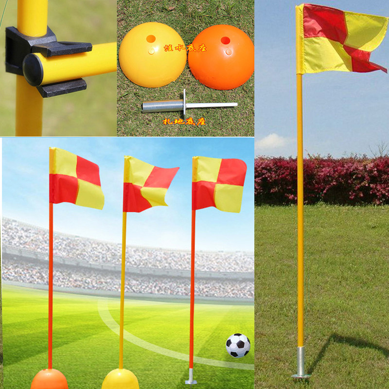 Football Training Sign Pole Sign Flag Water Injection Base Zatground Base Marker Pole Connection Buckle Angle Flag Around Pole