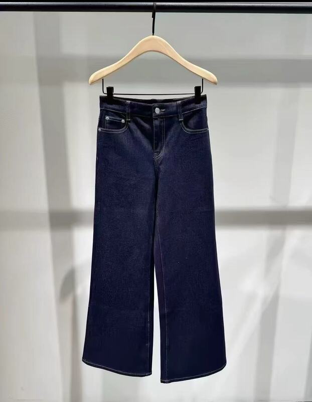 [C+ Series] Genuine Jeans 2026 Autumn New Indigo Mid-Waist Straight-Leg Vintage Washed Mbf3Jen045