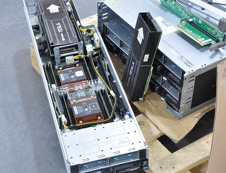 HP 4U 4 nodes ultra high density 12 blocks Tesla GPU operation server deep learning artificial intelligence