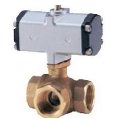 Imported Japan KITZ Pneumatic three-way ball valve North Jersey Pneumatic wire buckle ball valve C-TNE KITZ Pneumatic Ball Valve