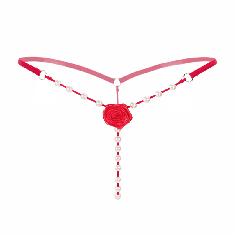 Thong underwear female massage bead underwear large size sexy free sm pearl passion through a line T pants emotional underwear