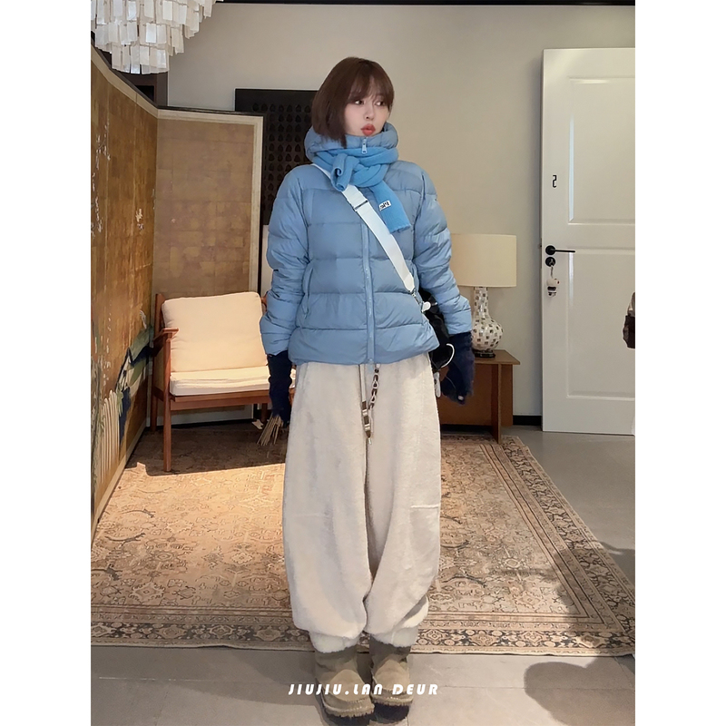 Lan Deur【Star Corner Monologue】Korean-Style High-Waisted, Drapey, Soft and Versatile Casual Pants for Women