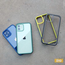 Small cool fat Apple iPhone12Pro Max colorful transparent back panel anti-drop shell TPU all-inclusive acrylic back