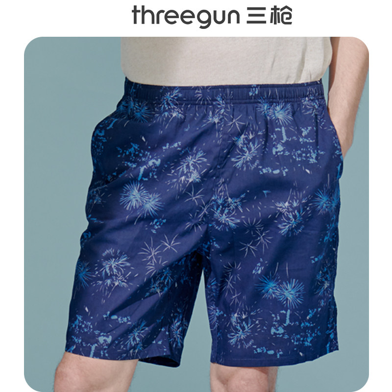 Three gun shorts men's 2021 summer new fashion and comfortable beach pants men loose casual pants trend pants men