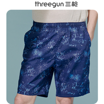 Three gun shorts mens 2021 summer new fashion and comfortable beach pants men loose casual pants trend pants men