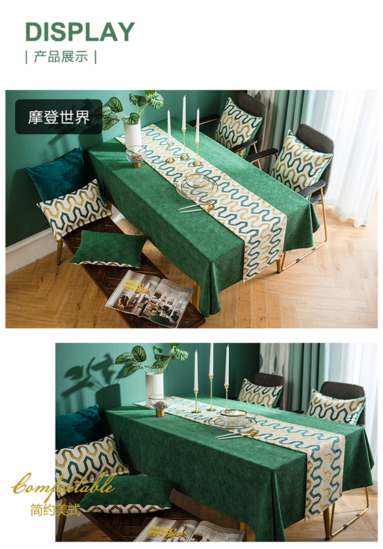 Khăn trải bàn Mỹ nhẹ sang trọng vải cotton và vải lanh nhỏ tươi ghế vải bàn trà đen bàn hiện đại tối giản Bắc Âu mat mat - Khăn trải bàn khăn nhựa trải bàn