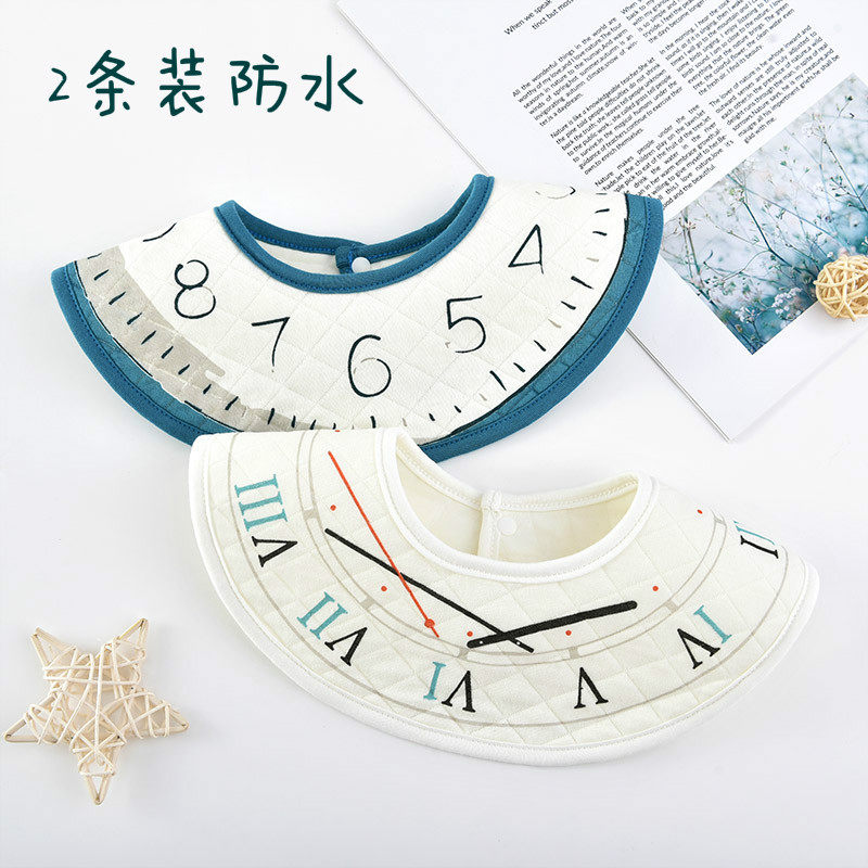 Baby's mouth is a newborn child with cotton waterproof around 360 degree rotating mouth to prevent spitting baby's mouth