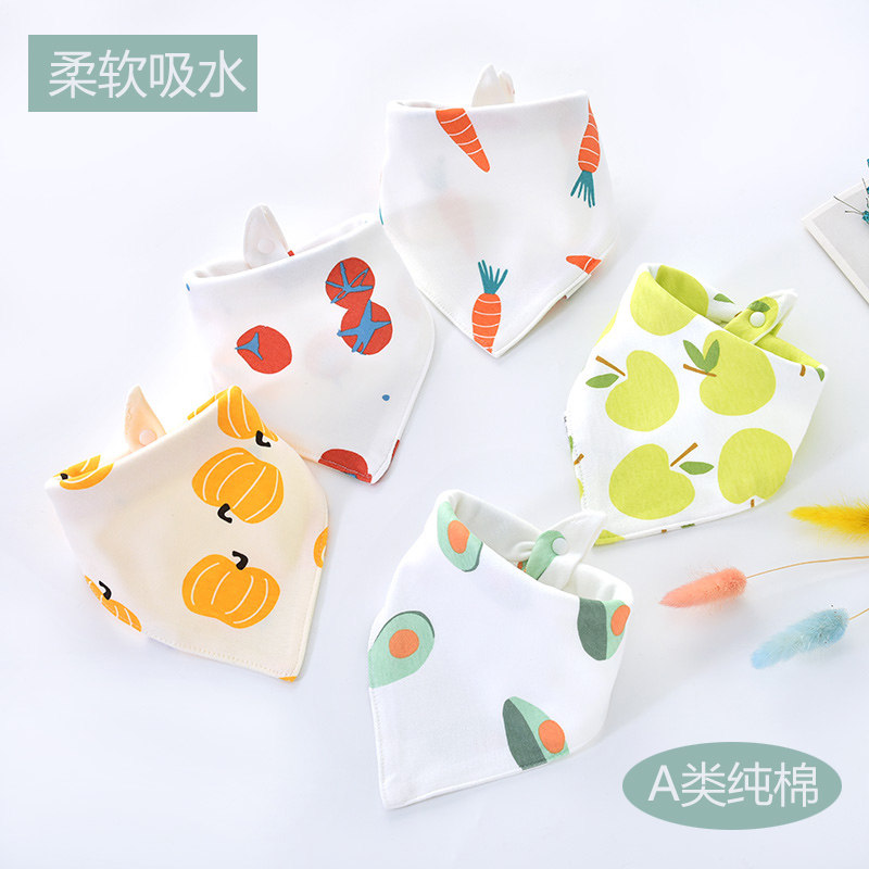 Baby Saliva Towel Spring Autumn Winter Pure Cotton Newborn children Anti-spat Milk Spat Around scarves scarf Baby Triangle Towel