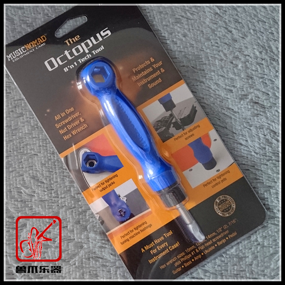 (Beast Claw Musical Instrument) MusicNomad MN227 Guitar Multifunctional Wrench Screwdriver Tuning Repair Tool