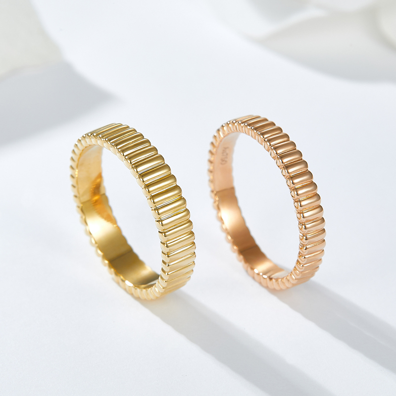 18K Rose Gold Satin Ring Plain Gold Band Gold White Gold Couple Rings Solid Ring Colored Gold Au750 18K Rose Gold Satin Ring Plain Gold Band Gold White Gold Couple Rings Solid Ring Colored Gold Au750