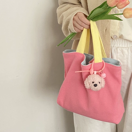 Подвеска в форме цветка, милый ранец, брелок, брендовая сумка, в цветочек