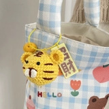 Подвеска в форме цветка, милый ранец, брелок, брендовая сумка, в цветочек