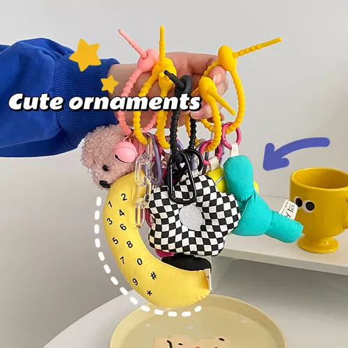 Подвеска в форме цветка, милый ранец, брелок, брендовая сумка, в цветочек