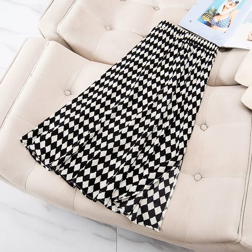 Осенняя юбка, 2022, большой размер, по фигуре, подходит для полных девушек