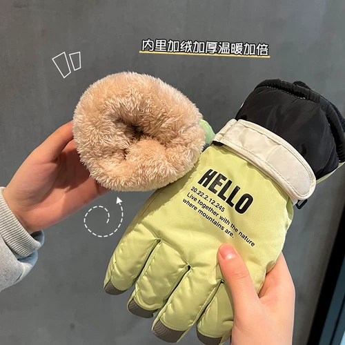 Лыжные перчатки, удерживающий тепло защищающий от холода комплект, дорожный утепленный электромобиль для велоспорта