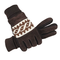 Коричневый, со снежинками