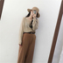Mùa xuân và mùa thu Hàn Quốc của áo len retro siêu trong suốt gợi cảm mặc áo sơ mi nữ đáy dài tay áo băng lụa mỏng phần áo len ao khoac len dep Đan Cardigan