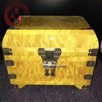 Dayenan Jewelry Box Gold Silk Phoebe Jewelry Box Solid Wood Cosmetic Box Ornament Jewelry Storage Box Antique Crafts