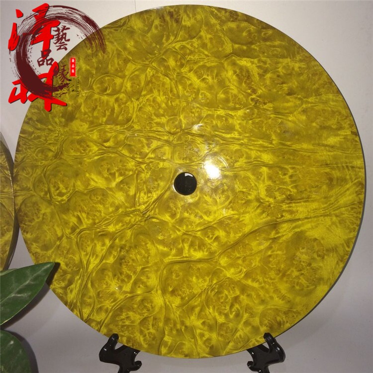 Large authentic solid wood tumor scar gold camphor safety buckle gold silk nanmu carving ornaments handicrafts boutique home accessories