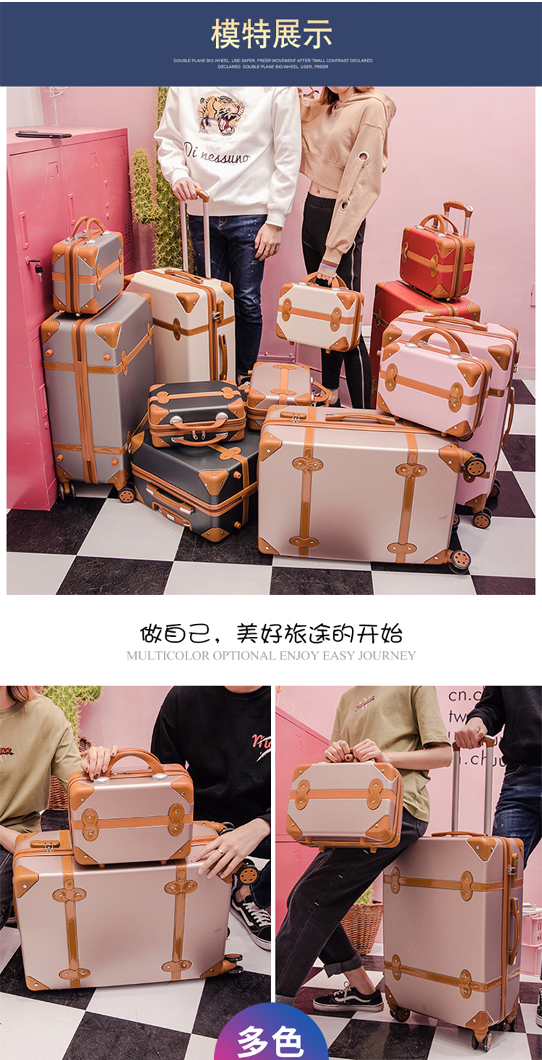 Mật khẩu dễ thương hộp xe đẩy trường hợp mẹ hộp phổ biến bánh xe vali 20 inch 22 inch 24 inch vali nam và nữ hành lý vali cho bé