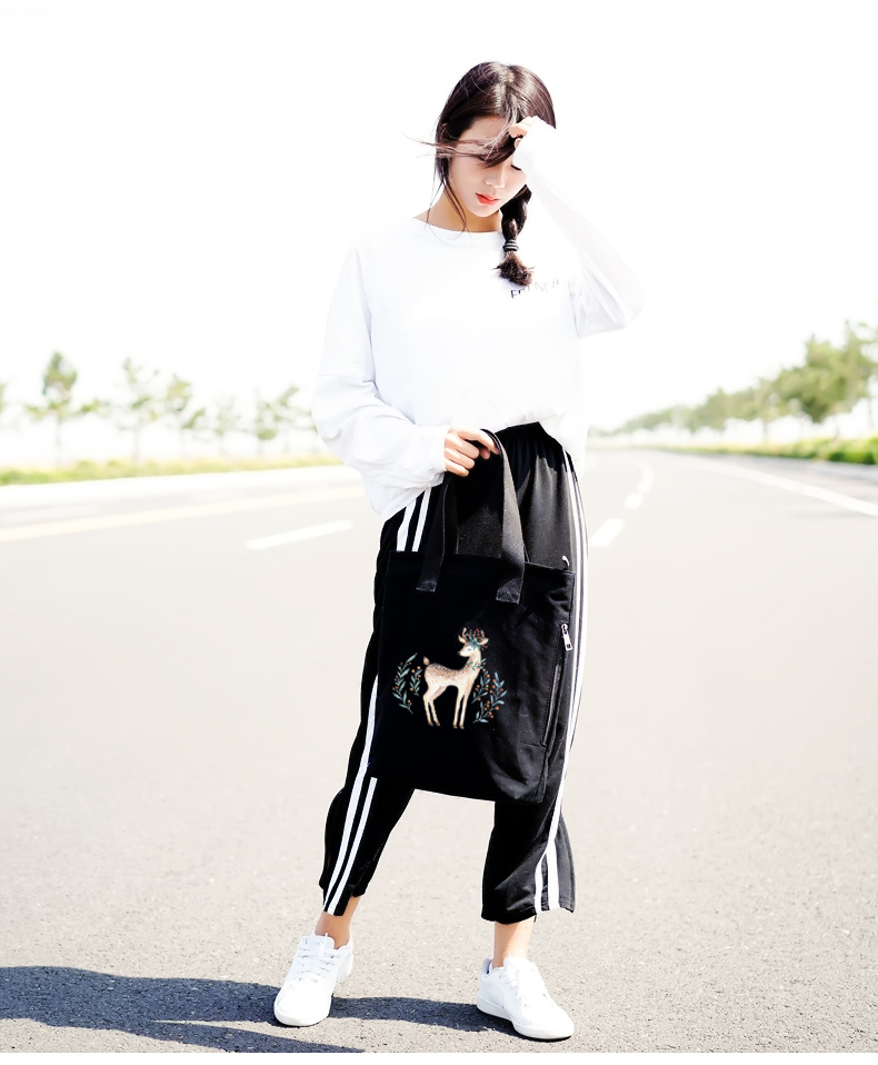 Văn học mới nữ vai túi xách túi xách túi vải canvas túi tote thường xanh một vai túi thủy triều - Túi xách nữ túi xách nữ đẹp