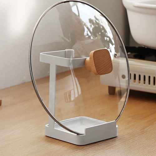 瓣瓣 Кухонная принадлежности для крышки горшки на полке сидения, бытовая кронштейна, домашняя кронштейна бесплатная стойка для хранения