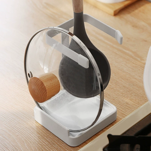 瓣瓣 Кухонная принадлежности для крышки горшки на полке сидения, бытовая кронштейна, домашняя кронштейна бесплатная стойка для хранения