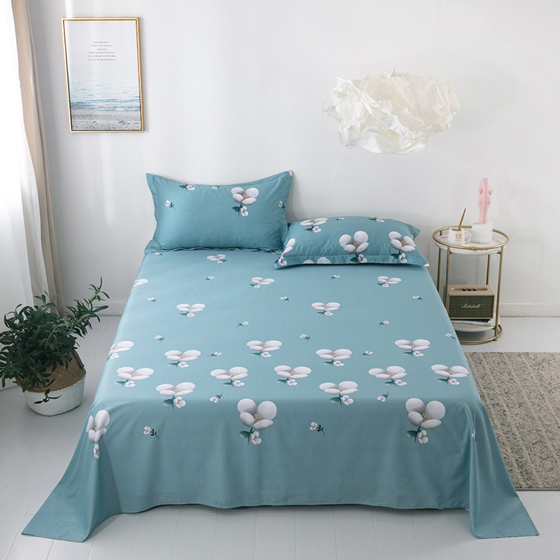 100 cotton bed single piece student dormitory single 1 meter double 1 5m1 8 cotton quilt single three piece set summer