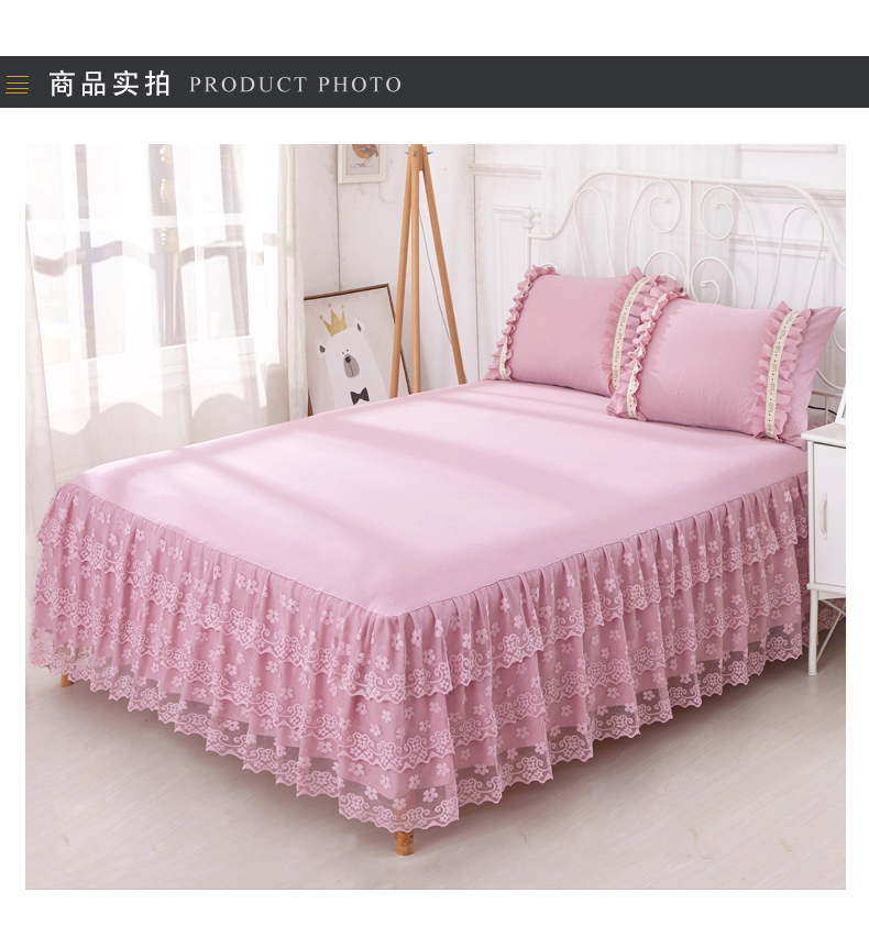 Khăn trải giường giường váy mùa hè một mảnh giường ren công chúa đặt 1.8m2.0 m 1,5 m ba mảnh bìa bụi - Váy Petti váy giường