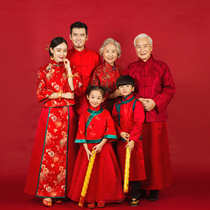Shadow Building Whole Family Fu Clothing Family Clothing Themed Photography Tang Dress Chinese New Year Suit Show And Photo Clothes Ancient Clothes