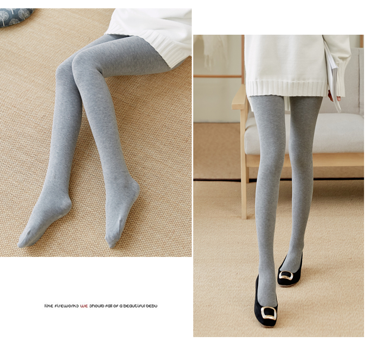 Cộng với quần lửng nhung dày mùa thu và mùa đông ấm xà cạp màu xám cotton mỏng vớ lụa nữ bước chân tất nike chính hãng