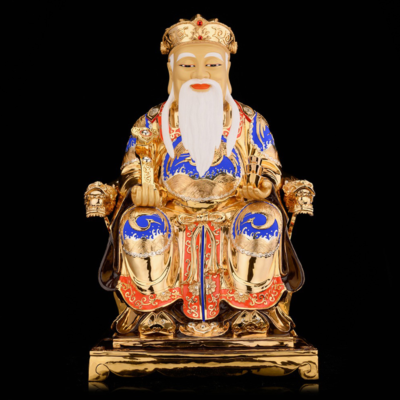 The statue of Taiwan's Coliaist Land is dedicated to the home land mother-in-law, the pure bronze Buddha statue Forde is at the mercy of her.