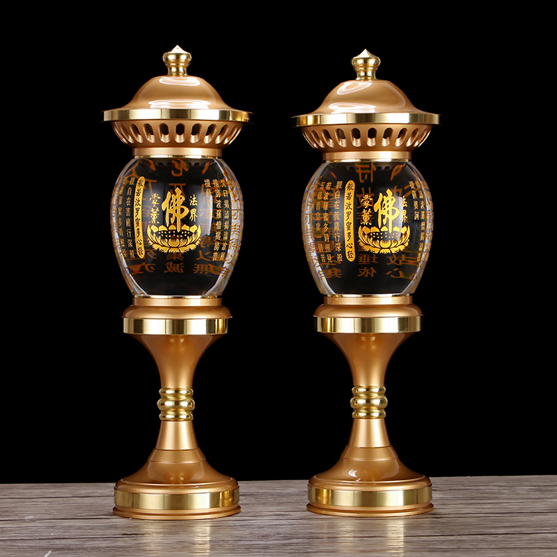 Crystal Heart warp for lamp pure bronze Buddha Former home dedicated to Changmin Lamp plug-in Electric Buddha for a pair of Buddhist Lotus Lights