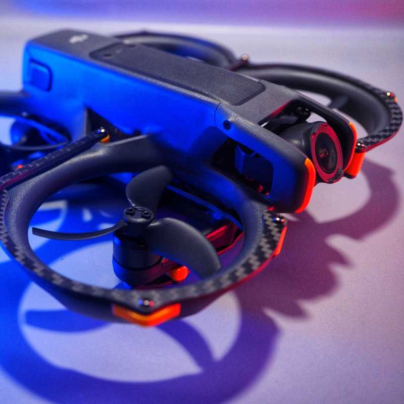 Dji Avata 2 Ultra-Light and Explosion-Resistant Carbon Fiber Protective Ring Carbon Fiber Armor Ptek001