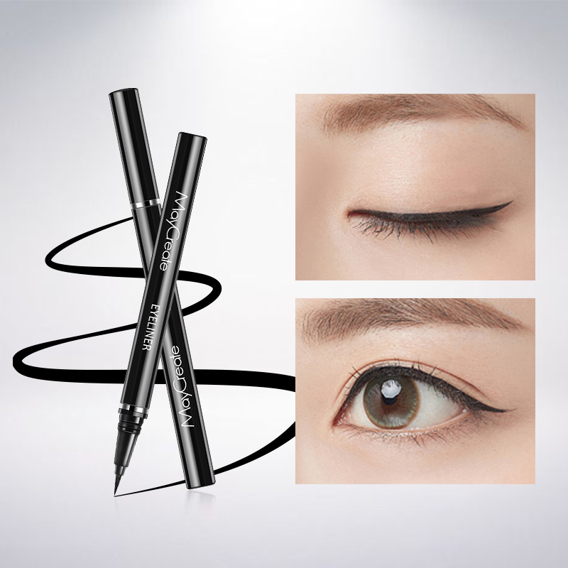 Children's adult performance thick black eyeliner anti-sweat eyeliner is easy to color and not easy to smudge and fade for beginners