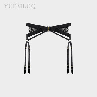 French-Style Sexy Ultra-Thin Lace Semi-Transparent Garter Belt, Hot Stockings with Garter Clips, Thigh-High Socks, Non-Slip Garter Stockings