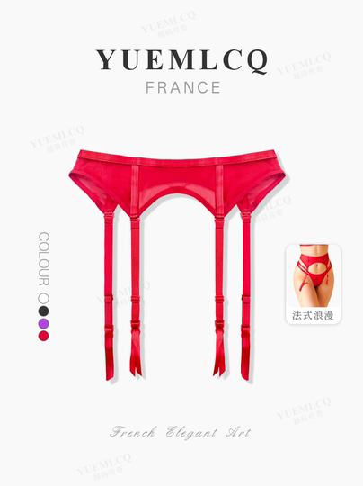 Französische High-End-Strumpfhalter-All-in-One-Strümpfe gegen Fallen 2025 neue Strumpfhalterstrümpfe rot