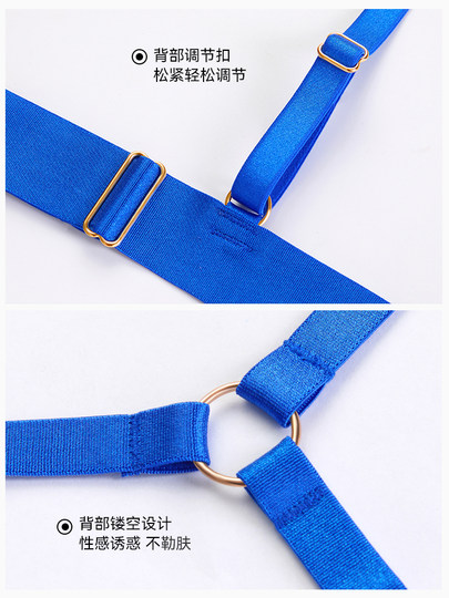 内衣性感情侣文胸套装趣味法式挂脖三角杯蕾丝三件套内衣文胸