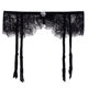 Garter Belt for Women, French Mesh Lace, Black, Sexy, Integrated Duckbill Clip, Palace Style, New Waist Belt Clip
