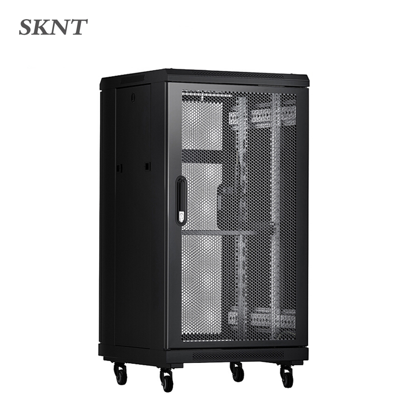 Skynet skynet skynet 1 2 m 22U server cabinet 1200 * 600 * 800 Internet room switch router enclosure Peuted PDU front and rear mesh door steel vitrified glass