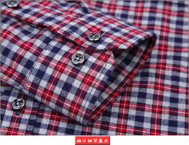 Áo sơ mi cotton nam cực xuân hè và nam mới xu hướng dài tay nam cotton vuông lưới trẻ trung áo sơ mi tay ngắn nữ