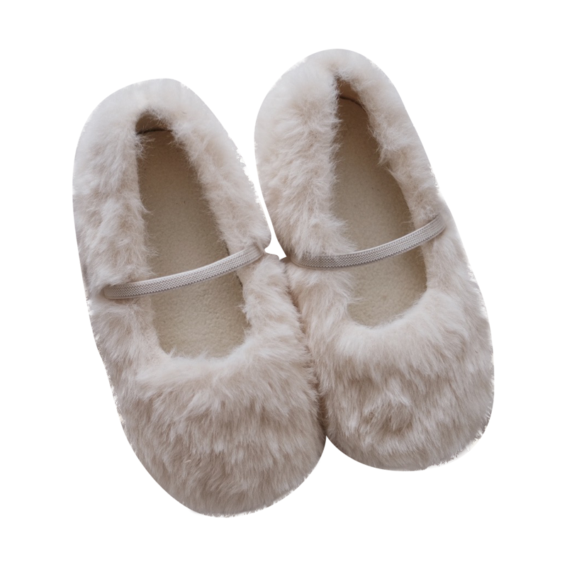 Oliokids/Aunt Auntie ▏ пара мягких прилипчивых девочек с тёплыми волосатыми обувь плюшевые ботинки