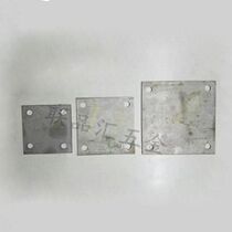 201 stainless steel pipe mouth sealing bottom plate fixing sheet 304 square plate stainless steel film square four holes