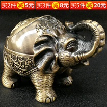 High-end ashtray European-style light luxury alloy with cover anti-flying ash creative personality cute marriage ash cup large decoration