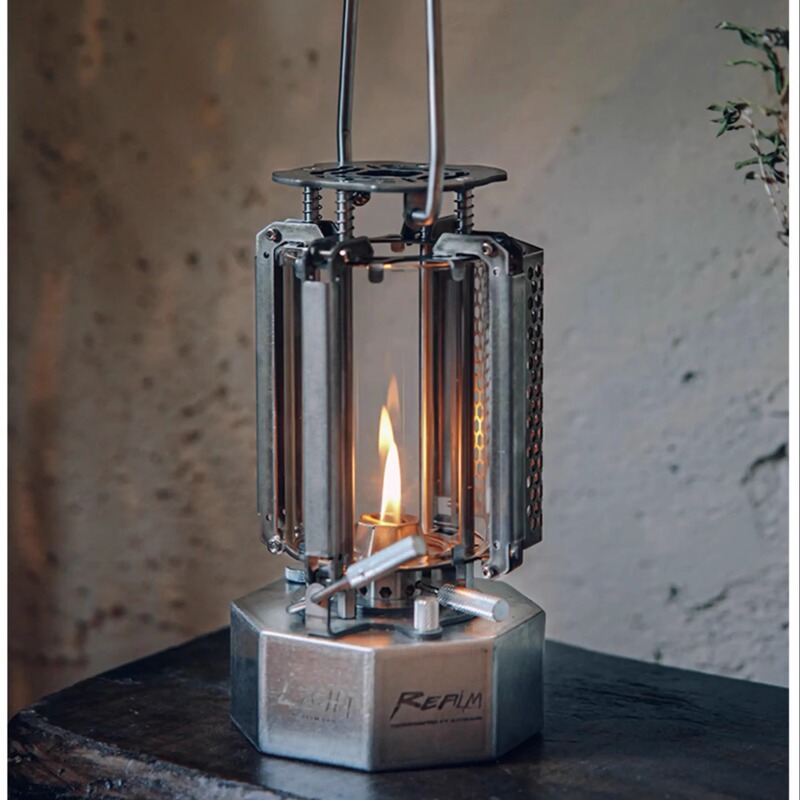 Mechanical Industrial Style Kerosene Lamp Mountcat Lu Bu Collaboration Handmade Vintage Tea Stove Camping Mountain Herding Cat