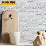 汇彩虹 Ледяной плитка из фонаря с фонаря Американская легкая роскошная плитка кухня и плитка для ванной комнаты простые туалетные стены